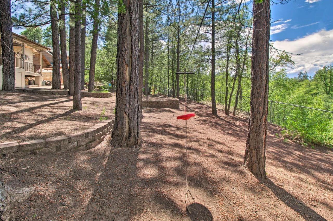 Pinetop Creekside Cabin Secret Game Room! Exterior photo
