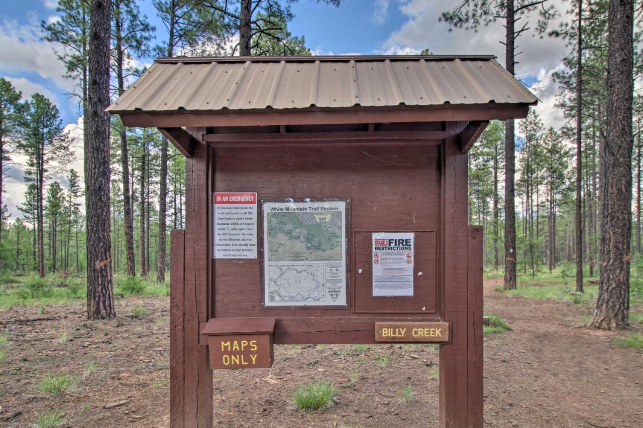 Pinetop Creekside Cabin Secret Game Room! Exterior photo